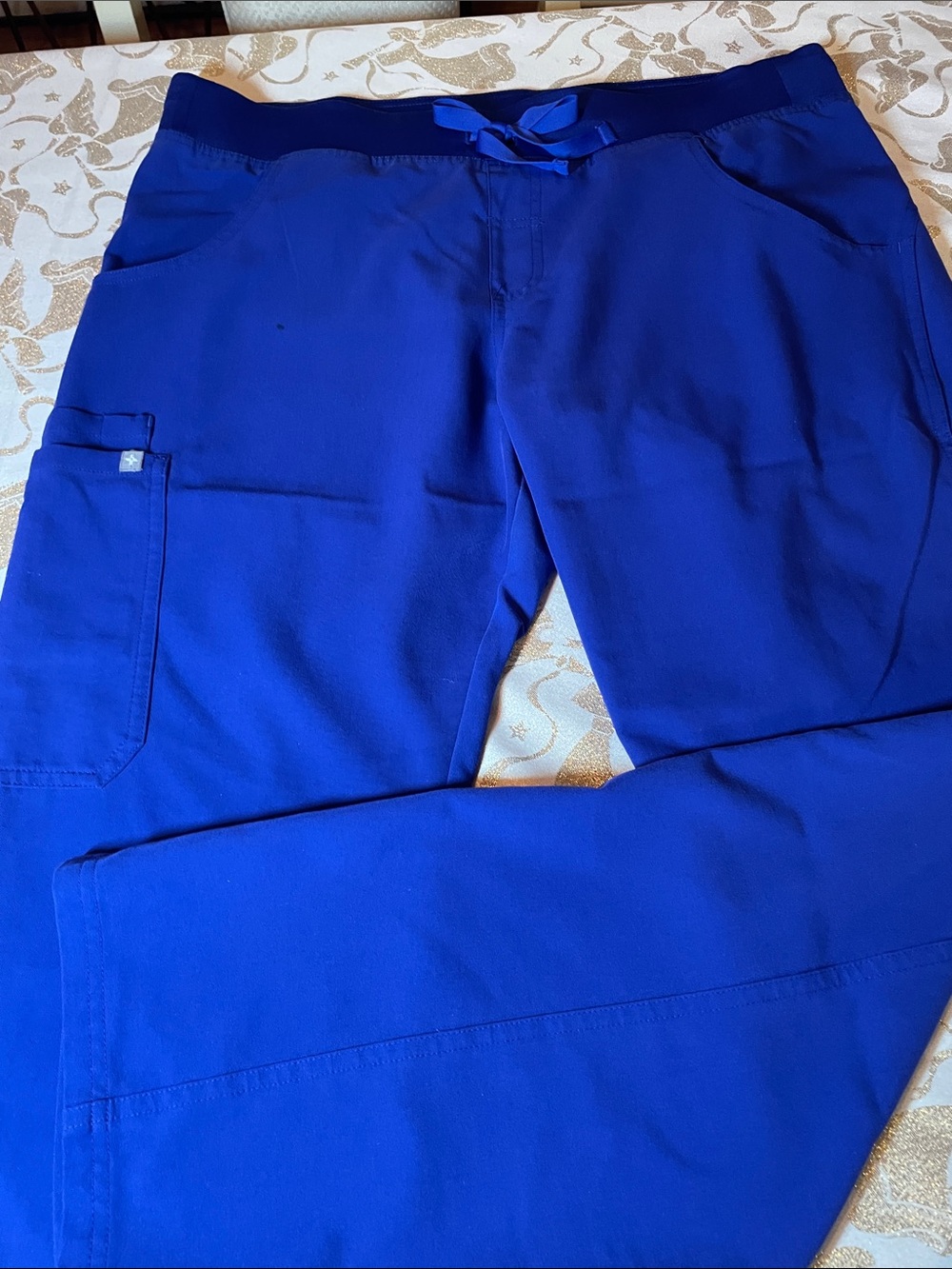 FIGS Women's Straight Leg Scrub Pants in Royal Blue
